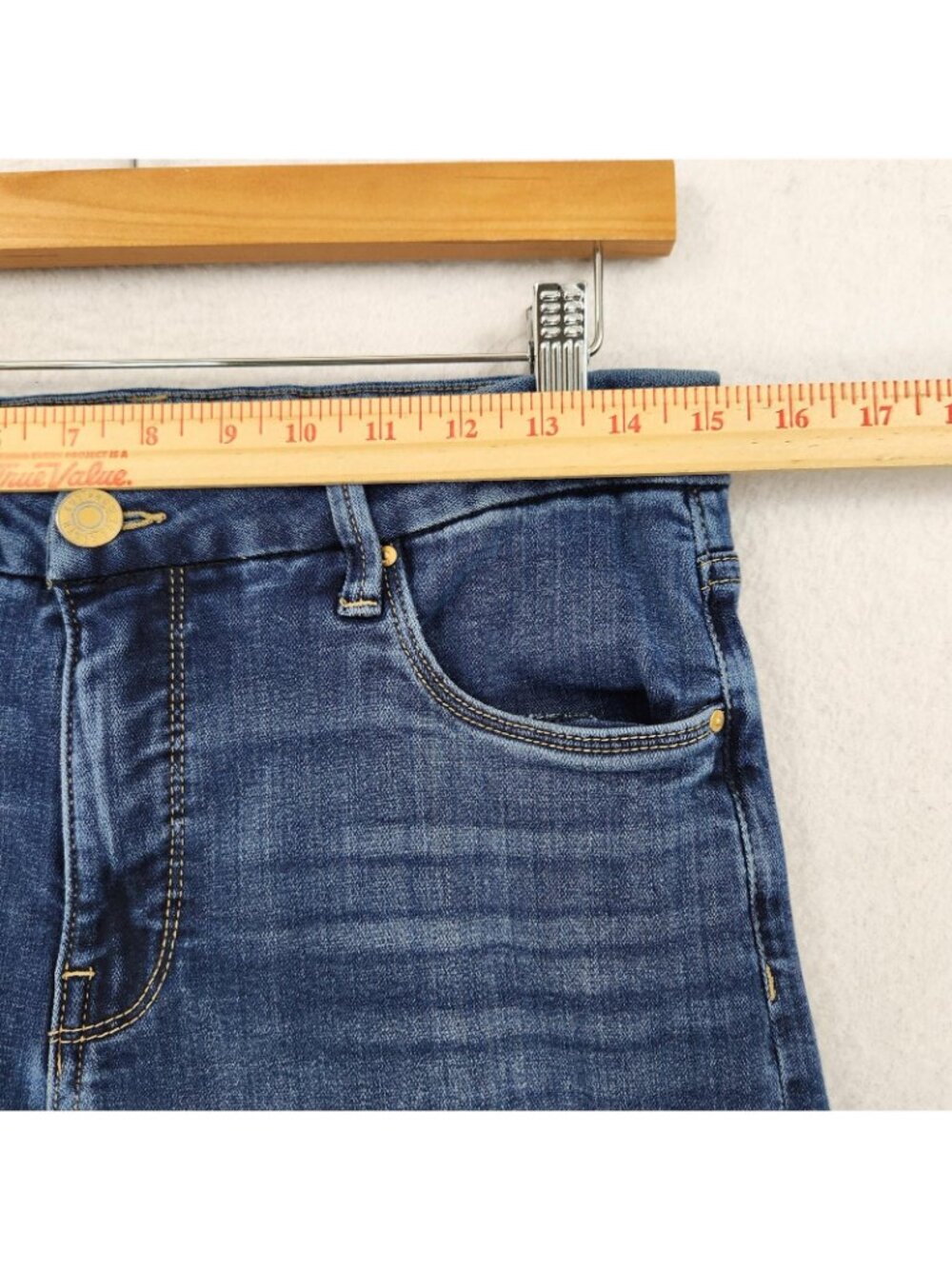 KUT From The Kloth Jeans Womens 6 Short Blue Meg Mid Rise Fab Ab Wide Leg Denim - Picture 4 of 13
